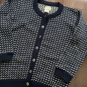 1980’s Vintage L.L. Bean Nordic Fair Isle Style Wool Knit Cardigan